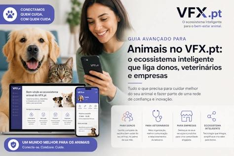 Guia avançado para animais no VFX.pt: o ecossistema inteligente que liga donos, veterinários e empresas