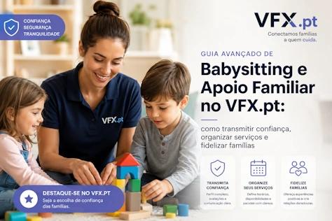 Guia avançado de babysitting e apoio familiar no VFX.pt: como transmitir confiança, organizar serviços e fidelizar famílias